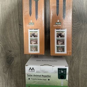 Brand New! Solar Animal Repeller Lot